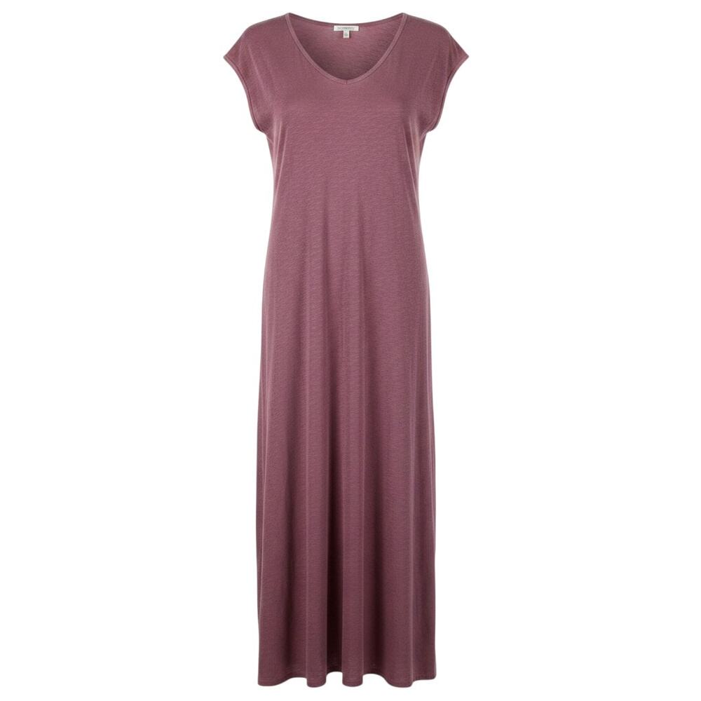 Sundry Anthropologie (NWT) Mauve cotton maxi dress with scoop neck, cap sleeves,
